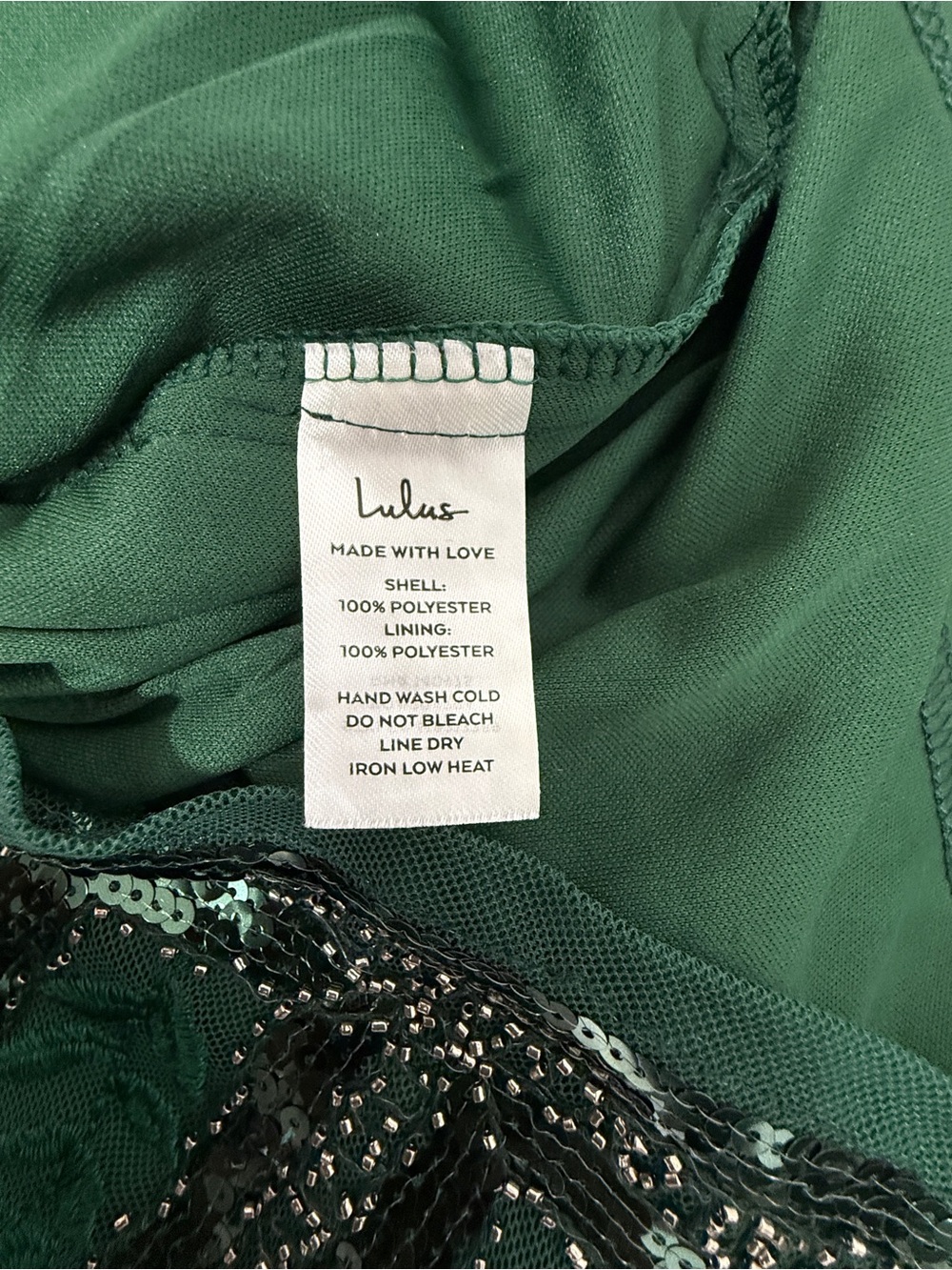 Lulu's Emerald Green Short Sleeve Sequin Bodycon Dress - Picture 6 of 11